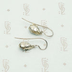 Breathtaking Green Paste Drop Earrings in Silver by 720