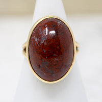 Bezel Set Beauty A Petrified Organic Specimen Ring