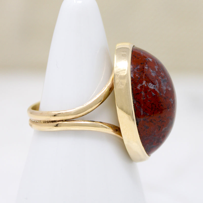 Bezel Set Beauty A Petrified Organic Specimen Ring