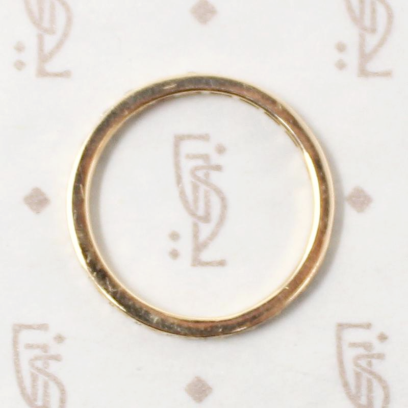 Diamond Forget Me Not Band in Yellow Gold by 720