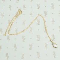 LUNA Moonstone and Diamond Pendant