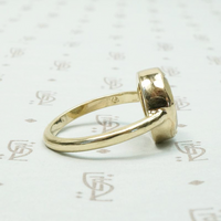 Golden Rutilated Quartz in Handmade Ring