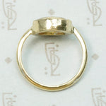 Golden Rutilated Quartz in Handmade Ring