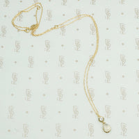 vintage diamond and moonstone recycled gold pendant