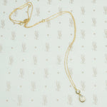 vintage diamond and moonstone recycled gold pendant