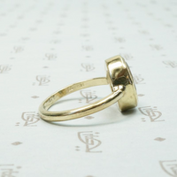 Golden Sparks Rutilated Quartz Artisan Ring