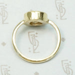 Golden Sparks Rutilated Quartz Artisan Ring