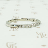 Lovely French Set Diamond and Platinum Band