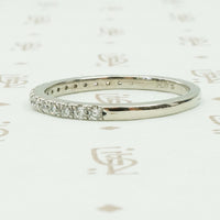 Lovely French Set Diamond and Platinum Band