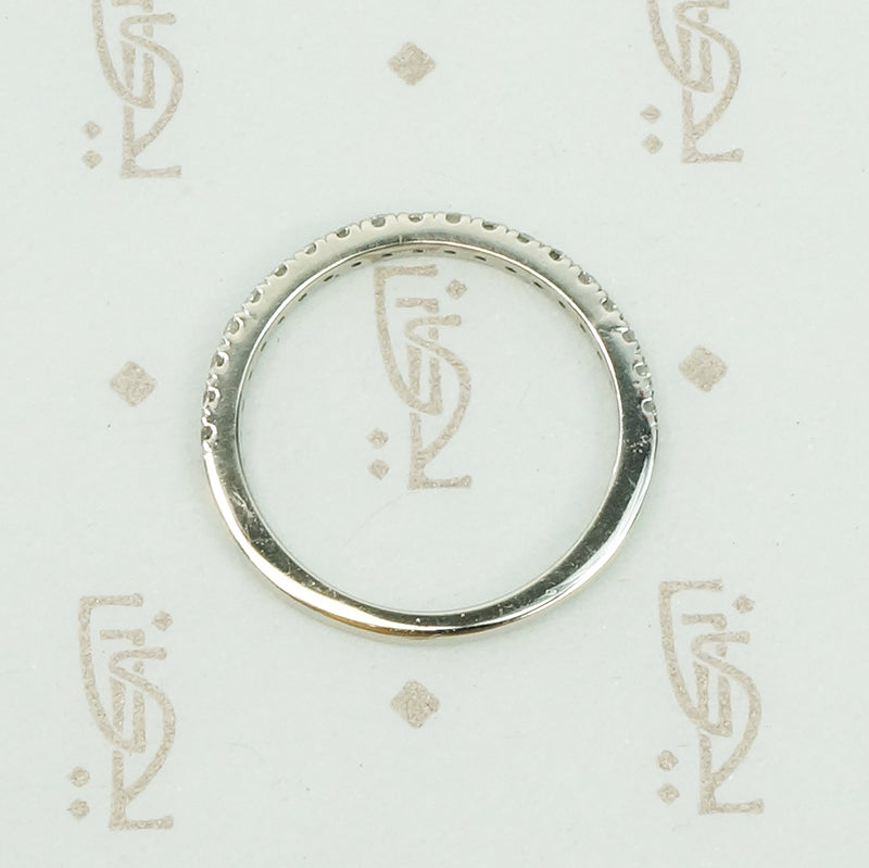 Lovely French Set Diamond and Platinum Band