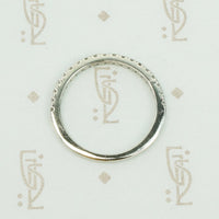 Lovely French Set Diamond and Platinum Band