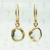 Organics Green Amethyst & Recycled Gold Earrings by 720