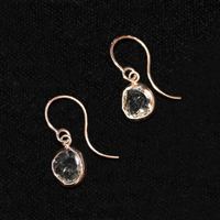Organics Green Amethyst Earring in Recycled Gold by 720