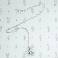 Shimmering White Gold Art Deco Diamond Pendant