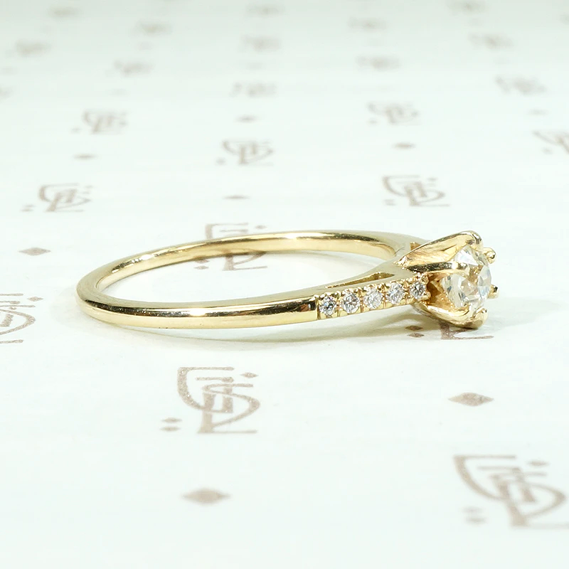 Artisan Engagement Ring with Antique Diamond by 720