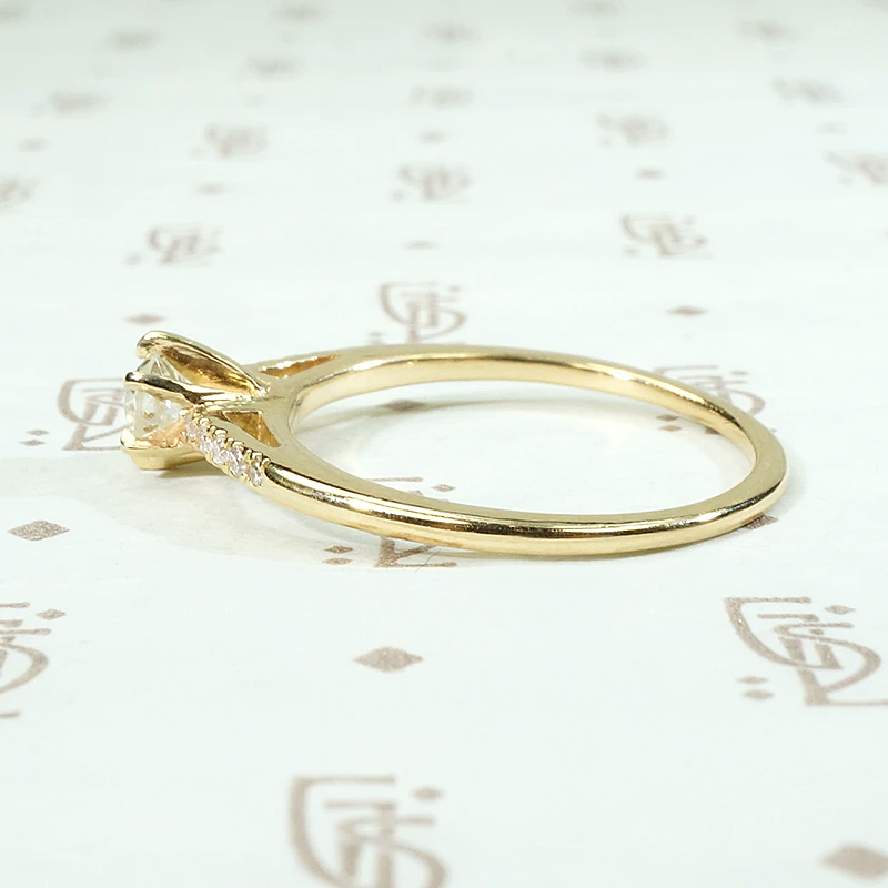 Artisan Engagement Ring with Antique Diamond by 720