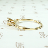 Artisan Engagement Ring with Antique Diamond by 720