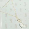 Luna Moonstone and Diamond Pendant