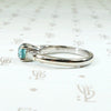 Glacial Beauty Natural Blue Zircon & Diamond Ring