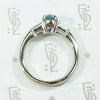 Glacial Beauty Natural Blue Zircon & Diamond Ring