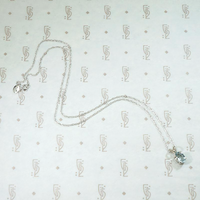 March Birthstone Aquamarine Pendant in White Gold by 720