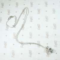 March Birthstone Aquamarine Pendant in White Gold by 720