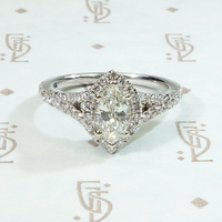 Estate Marquise Cut Diamond Engagement Ring