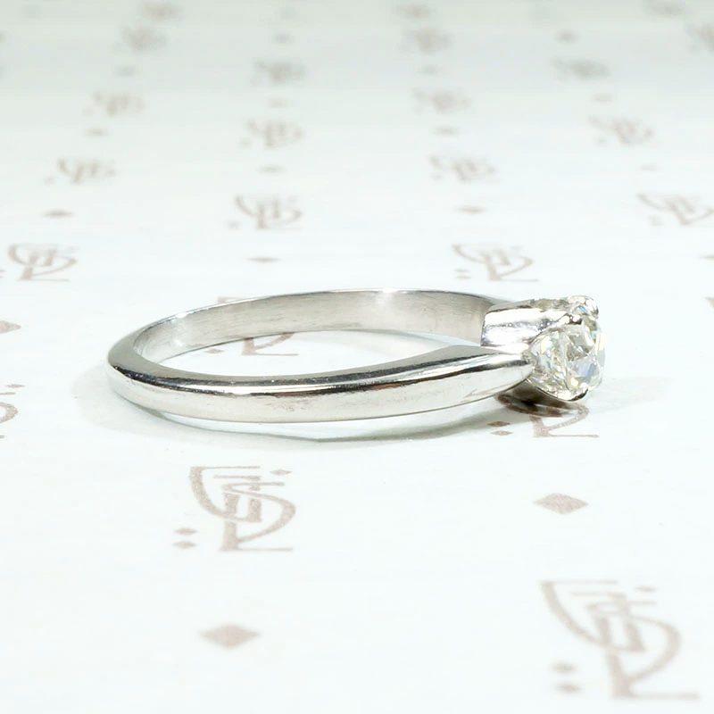 Sparkling Diamond Solitaire Engagement Ring in Platinum by 720