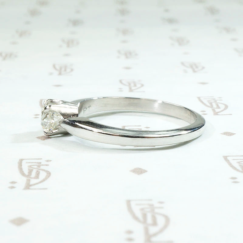 Sparkling Diamond Solitaire Engagement Ring in Platinum by 720