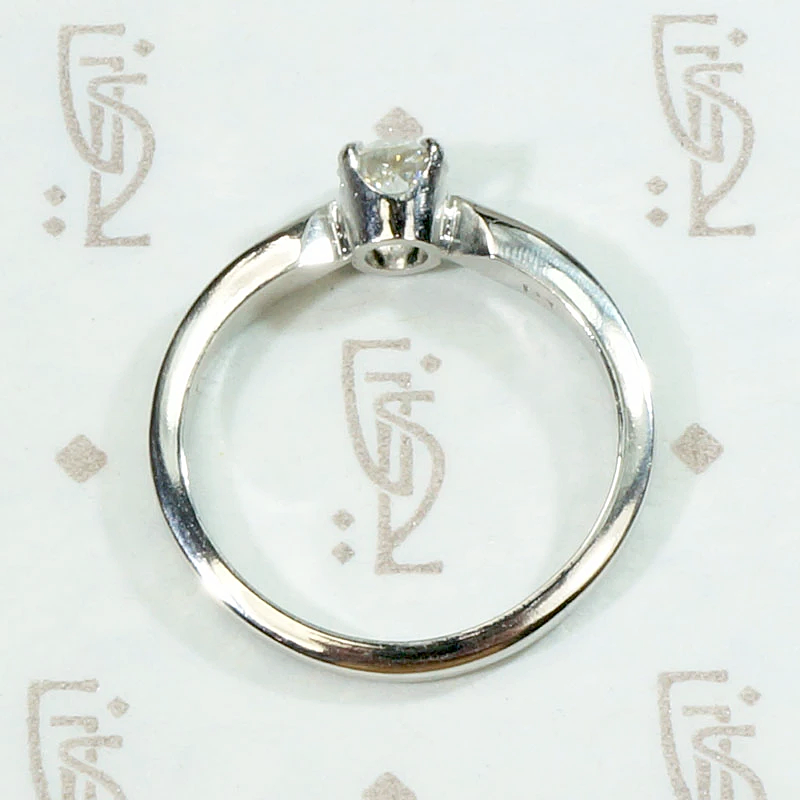 Sparkling Diamond Solitaire Engagement Ring in Platinum by 720