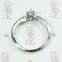 Sparkling Diamond Solitaire Engagement Ring in Platinum by 720