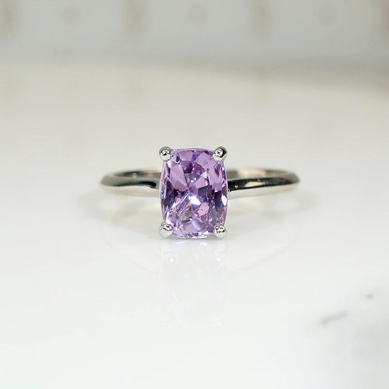 Lovely Lilac Antique Sapphire Solitaire Ring by 720