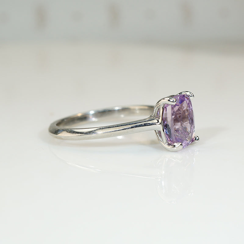 Lovely Lilac Antique Sapphire Solitaire Ring by 720