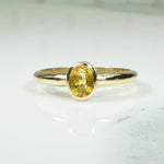 Vintage Yellow Sapphire Solitaire by 720