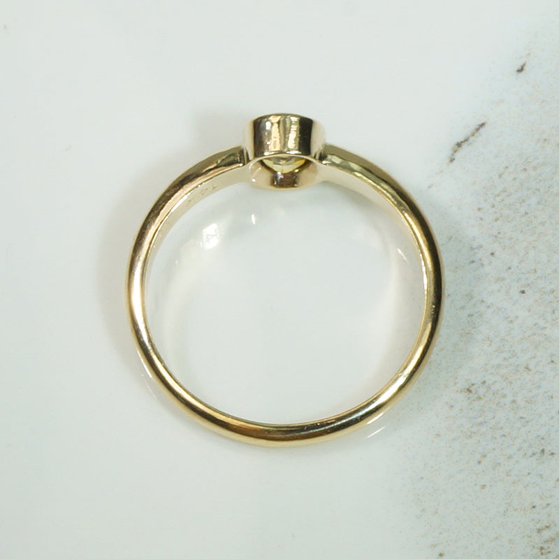 Vintage Yellow Sapphire Solitaire by 720