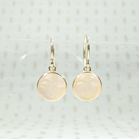 Serene Man in the Moon Moonstone Earrings by 720