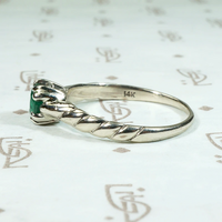 Lush Green Emerald Solitaire Ring by 720