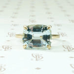 Solitaire Aquamarine Stunner in Gold by 720