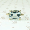 Solitaire Aquamarine Stunner in Gold by 720