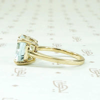 Solitaire Aquamarine Stunner in Gold by 720