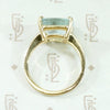Solitaire Aquamarine Stunner in Gold by 720