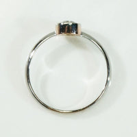 Platinum & Rose Gold Bezel Diamond Solitaire by 720