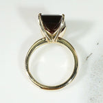 Dramatic Garnet in Regal Gold Solitaire by 720
