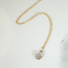 Glowing Antique Moonstone in Gold Pendant
