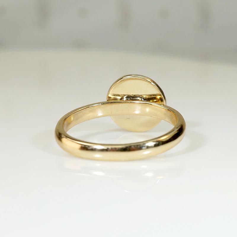 Whimsical Man in the Moon Tigers Eye Ring by 720