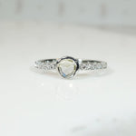 Glittering Rose Cut Diamond Engagement Ring by 720