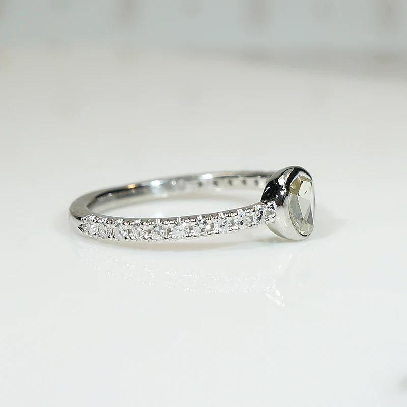 Glittering Rose Cut Diamond Engagement Ring by 720