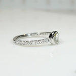 Glittering Rose Cut Diamond Engagement Ring by 720