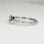 Glittering Rose Cut Diamond Engagement Ring by 720