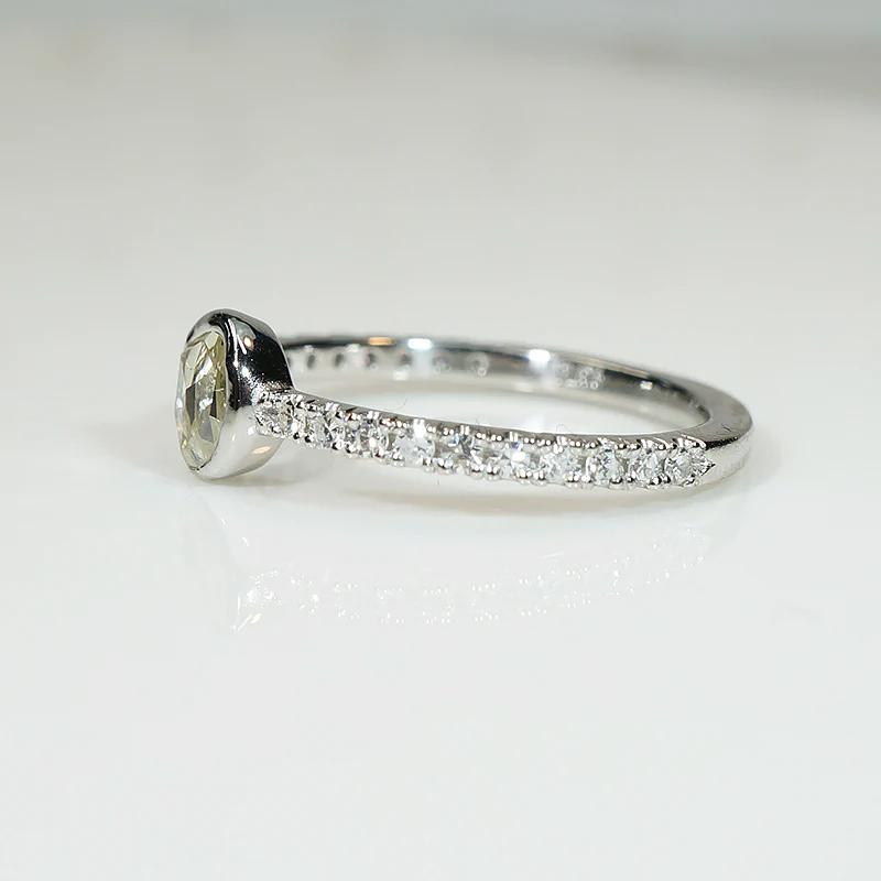Glittering Rose Cut Diamond Engagement Ring by 720